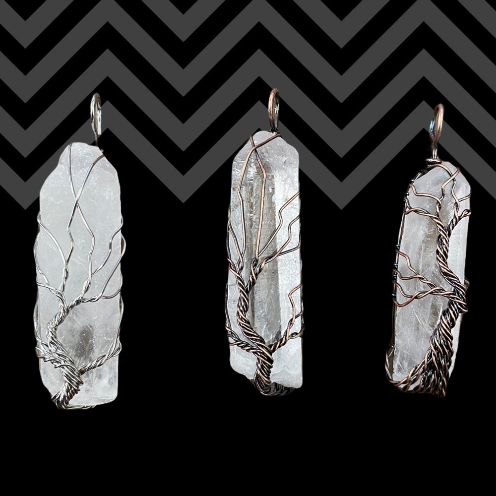 Crystal Quartz Wired Pendant